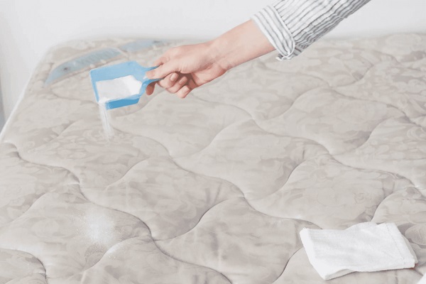 Baking soda vừa giúp tẩy mốc đệm, vừa khử mùi và hút ẩm